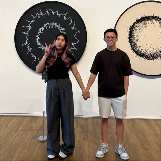 Filip and Michelle, at the gallery