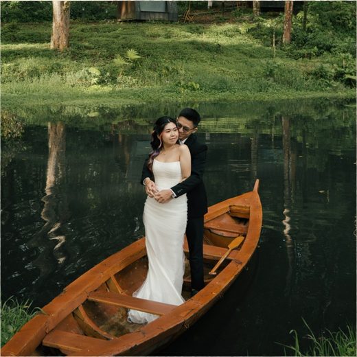 Filip and Michelle, on the water